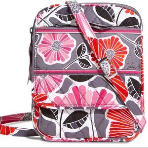 VERA BRADLEY Mini Hipster in Cheery Blossoms Small Crossbody Cherry EUC